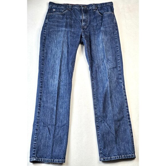 Vintage L.L.Bean Mens Standard Fit Jeans 35x32 Blue Denim - Picture 1 of 12